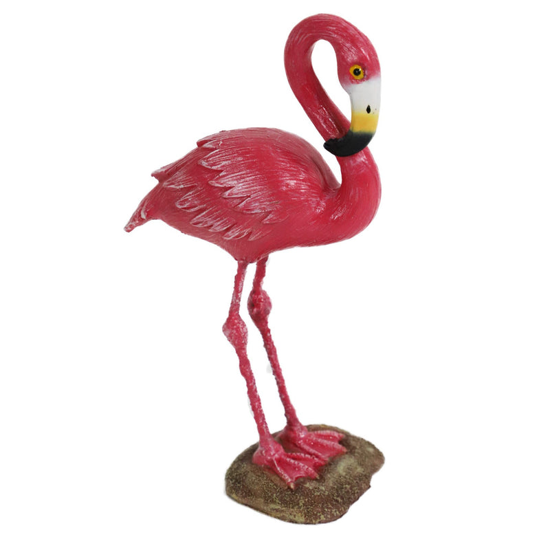 aquarium decoratie Boon aqua deco ornament flamingo roze 16cm