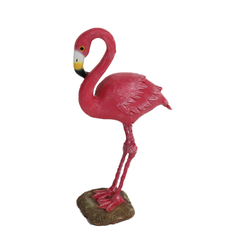 aquarium decoratie Boon aqua deco ornament flamingo roze 16cm