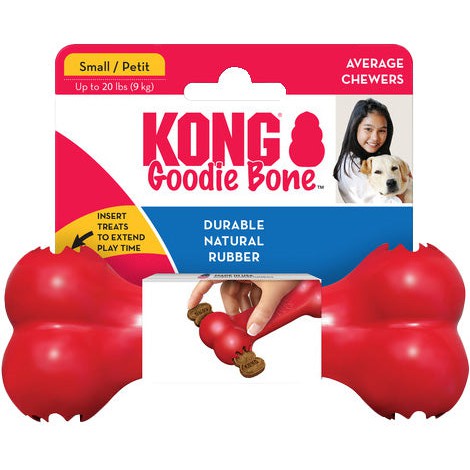 Hondenspeelgoed Kong hond goodie bone rood small