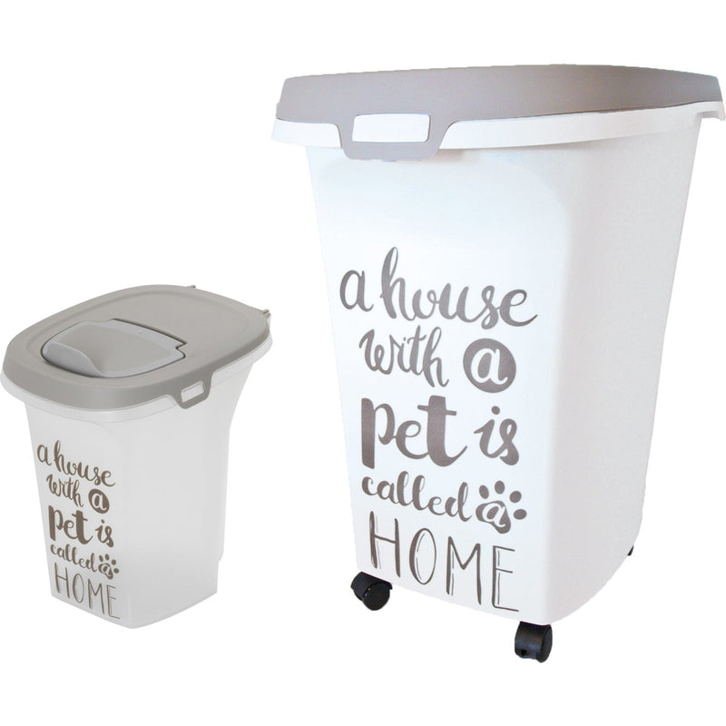 Honden voeder/kattenbakken Moderna plastic voorraadbox Trendy Story 20 liter ‘Pet Wisdom