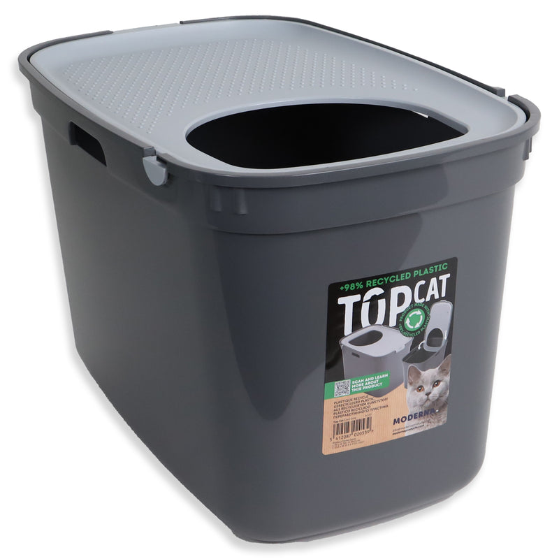 Kattenbak Moderna Kattentoilet Top Cat cool grey/tita.Grey