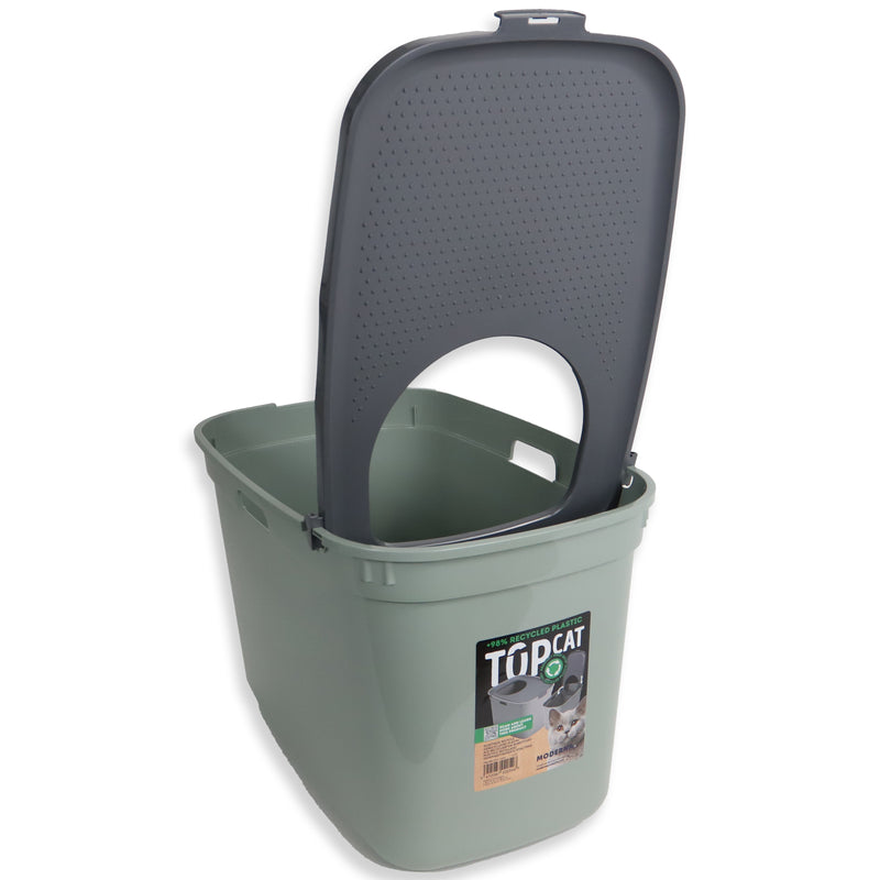 Kattenbak Moderna Kattentoilet Top Cat olive green/dark grey