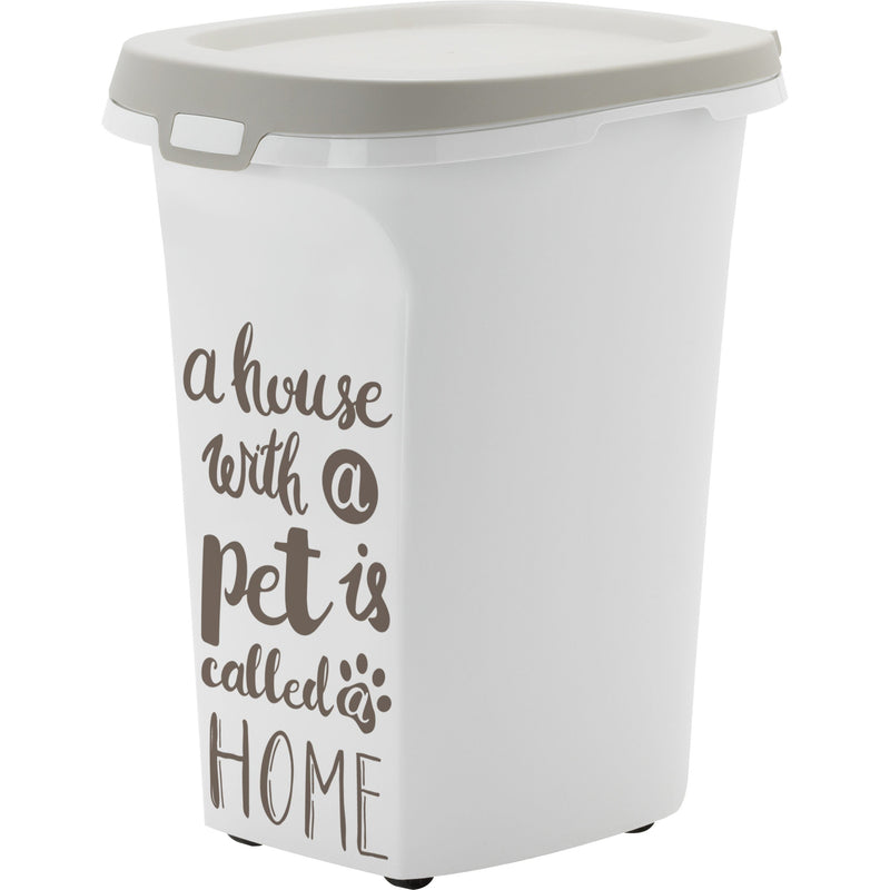 Honden voeder/kattenbakken Moderna plastic voorraadbox Trendy Story 20 liter ‘Pet Wisdom