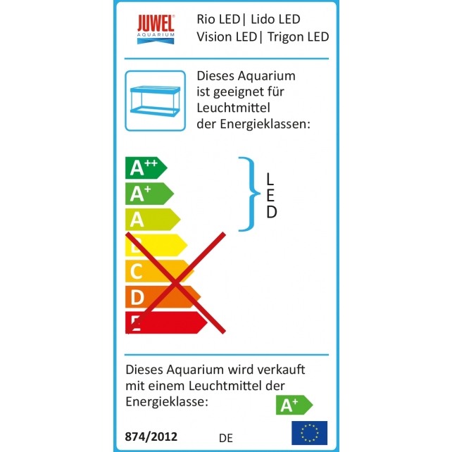 Aquarium Juwel aquarium Rio 450 LED met filter zwart