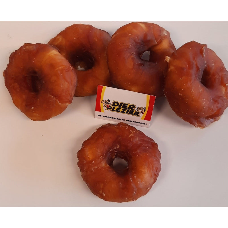 Honden snacks Mini donuts Donuts Omringd met kip