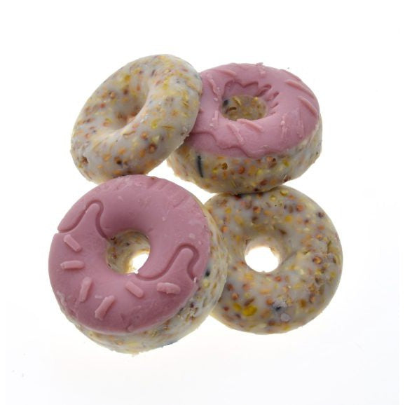 Vogel buitenvoer Donuts in luxe doosjes 4st