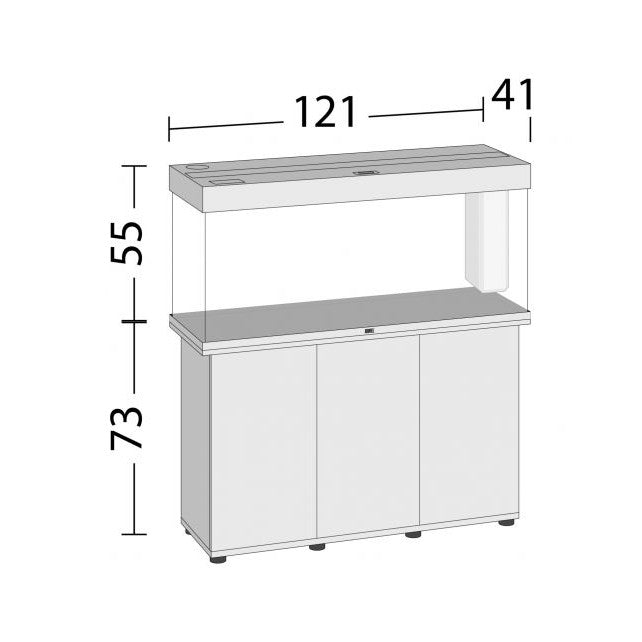 Aquarium Juwel aquarium Rio 240 LED met filter licht eiken