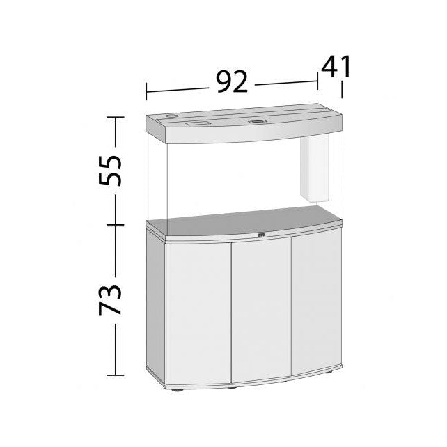 Aquarium Juwel aquarium Vision 180 LED met filter, wit