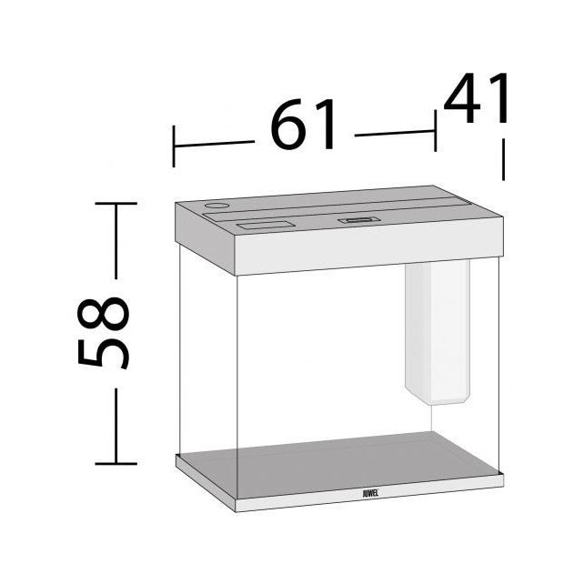 Aquarium Juwel aquarium Lido 120 LED met filter, wit.