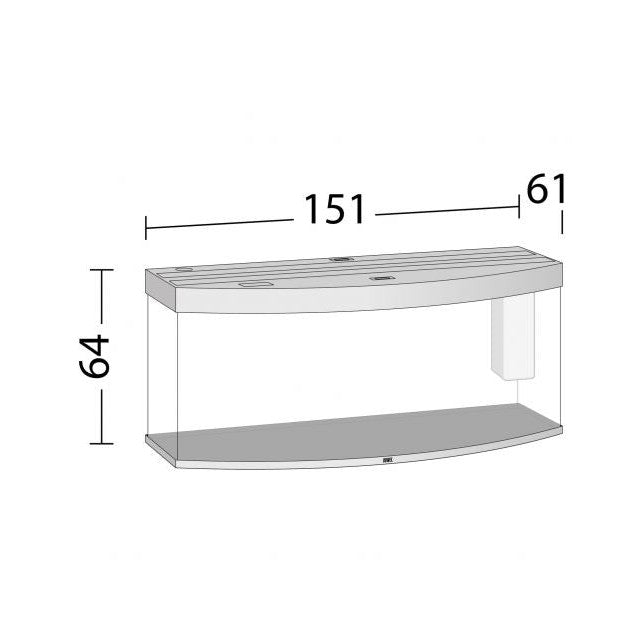 Aquarium Juwel aquarium Juwel aquarium Vision 450 LED met filter, zwart.