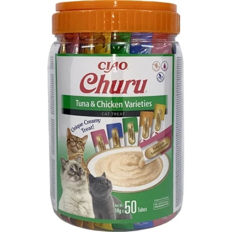 Katten snoepjes Inaba Churu Multipack Tuna & Chicken 50 stuks