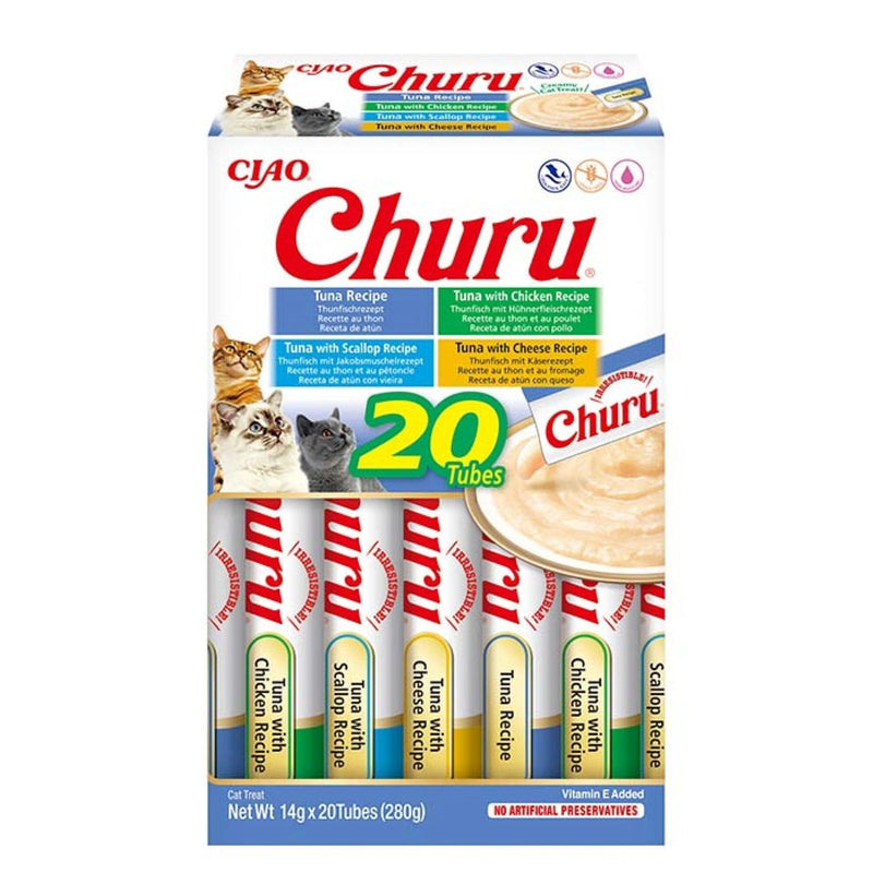 Katten snoepjes INABA Churu kat Multipack Tonijn - 20 stuks