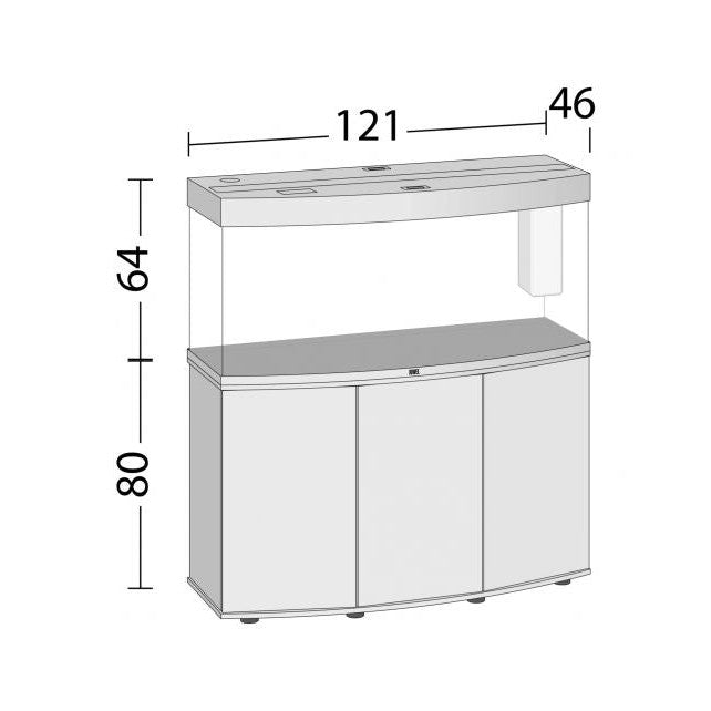 Aquarium Juwel aquarium Juwel aquarium Vision 260 LED met filter, wit