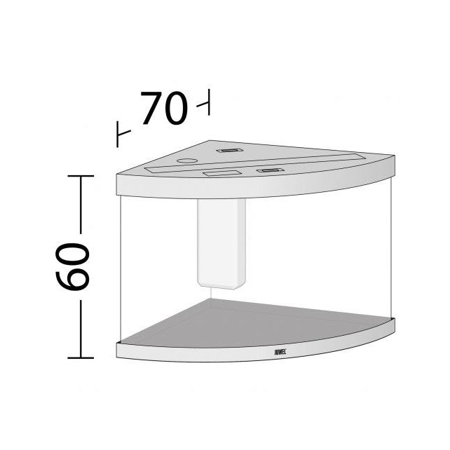 Aquarium Juwel aquarium Trigon 190 LED met filter, licht eiken