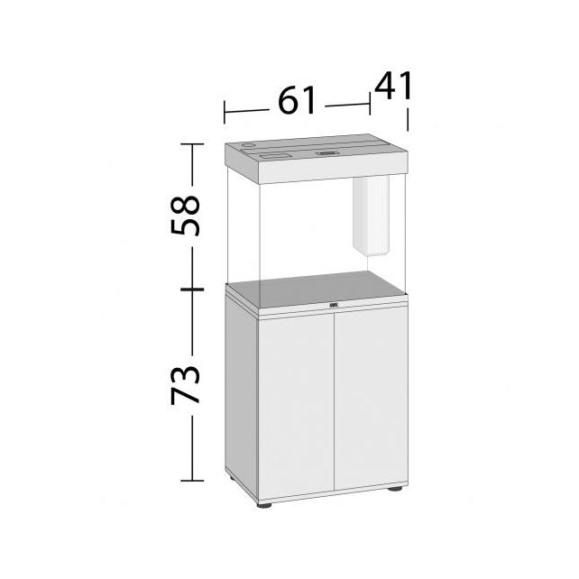 Aquarium Juwel aquarium Lido 120 LED met filter, licht eiken