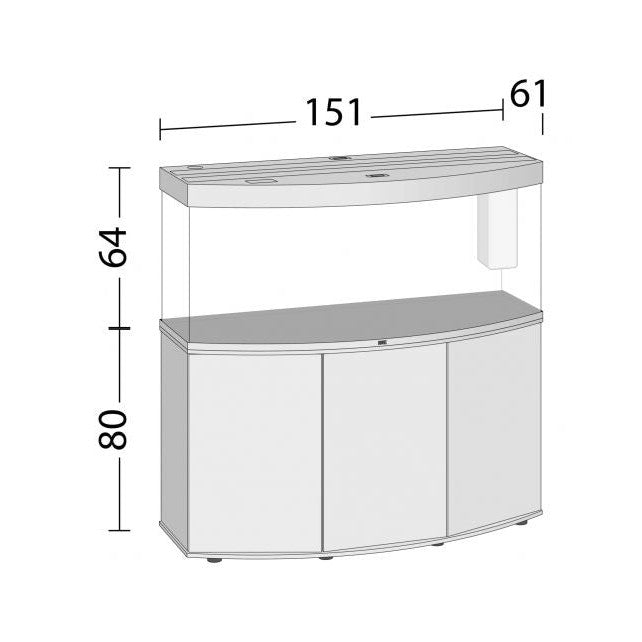 Aquarium Juwel aquarium Juwel aquarium Vision 450 LED met filter, zwart.