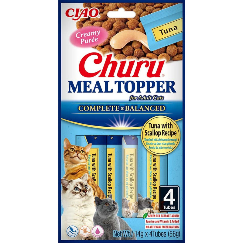 Katten snoepjes Ciao Churu Meal Topper Tonijn met Sint-Jakobsschelp