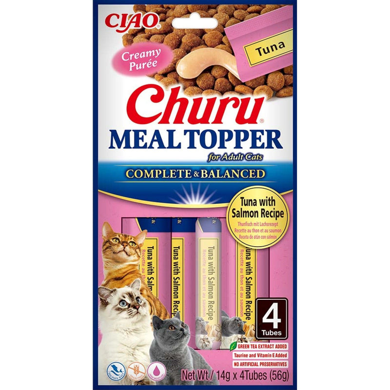 Katten snoepjes Ciao Churu Meal Topper Tonijn met zalm