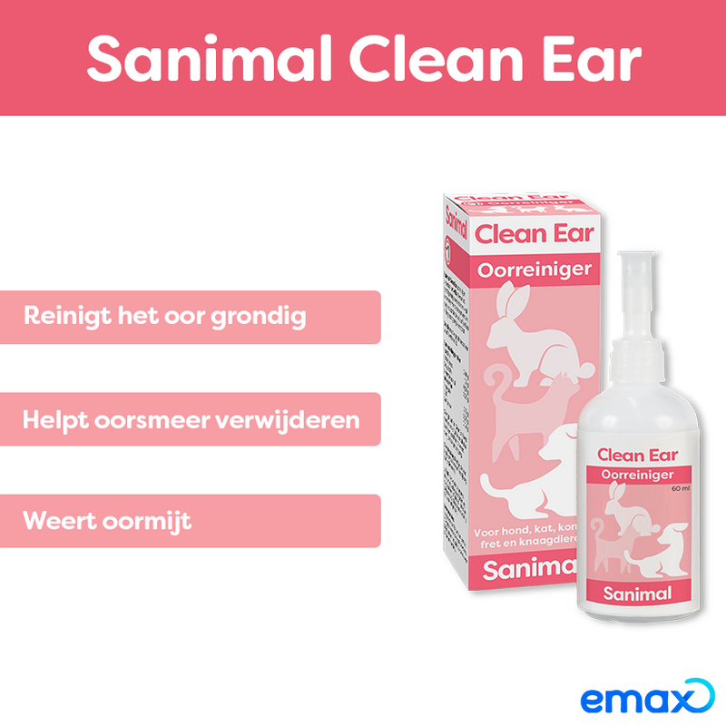 SANIMAL CLEAN EAR OORREINIGER