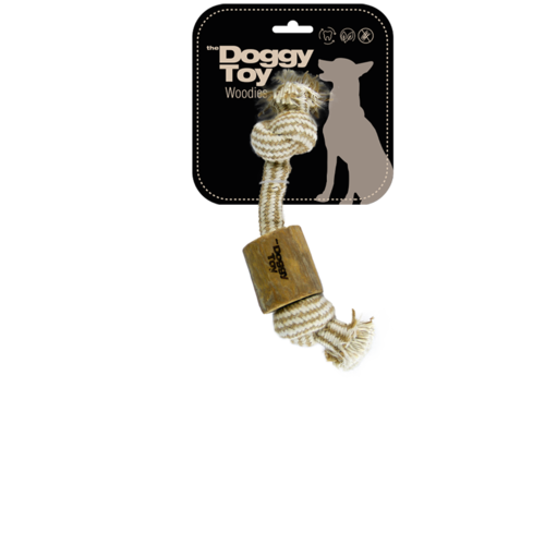 Hondenspeelgoed natuurlijk The DoggyToy Woodies dog tot 10 kg