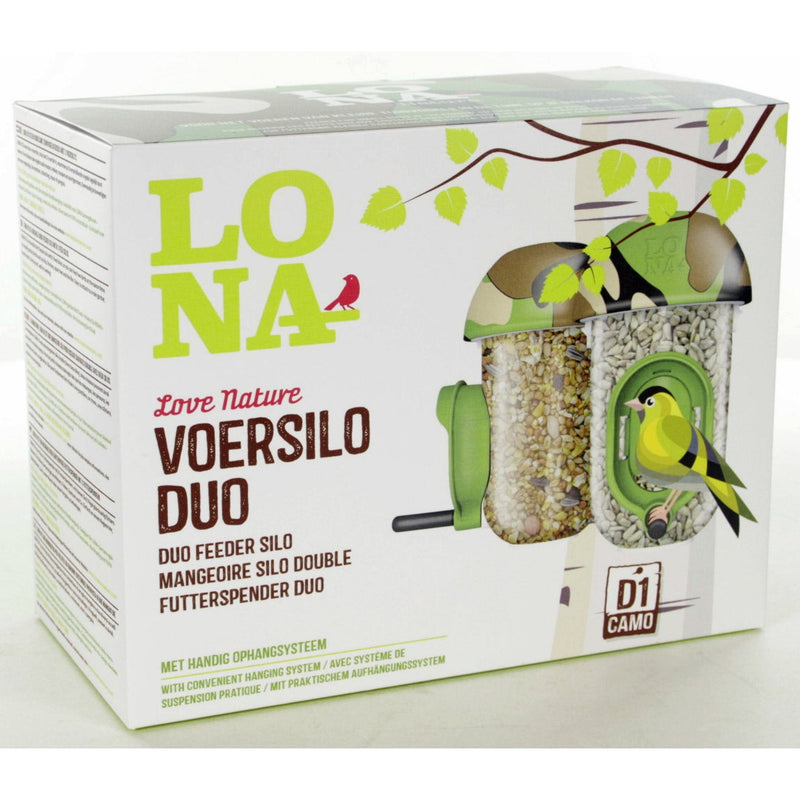 Vogelhuisje LONA Voersilo D1 Duo Camo